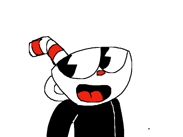 terrible Cuphead drawing