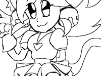 mew mew with very big eyes