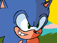 meh sized sonic drawing