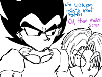 ally Vegeta tells trunks about trans people