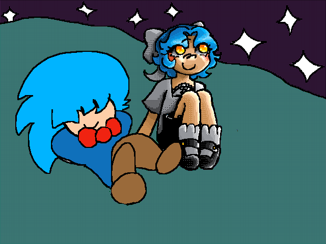 Stargazing Pals - Art trade w/ @August_DoesDraw