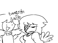 shin dropped tungsten on her face