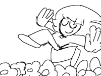 Shin frolicking through the fields