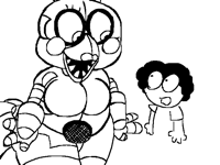 Funtime chica and my hb