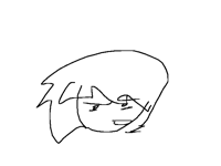 Drawn while laying down