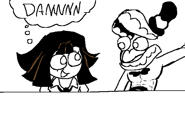 normal Caine drawing