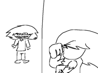 laughing in a serious ass situation