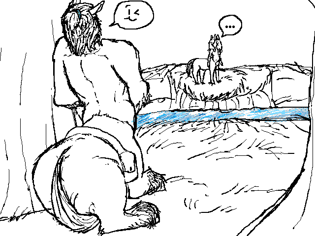 flirting with the unicorn across the river