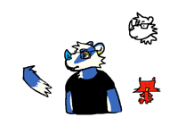 i drew my friend a fursona