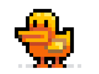A duck that looks kinda like a chick