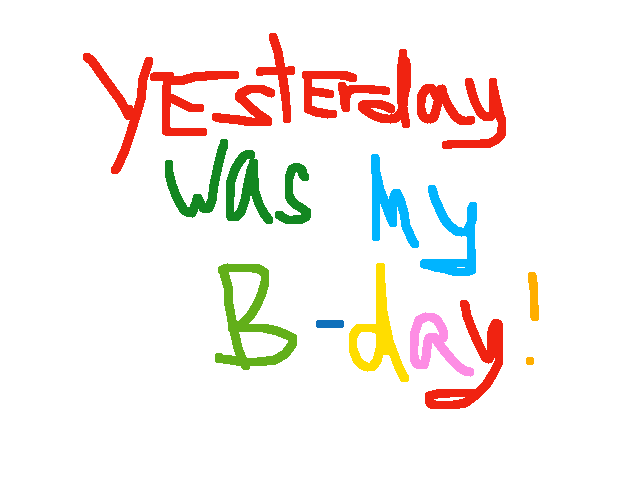 Oh no yesterday I forget post this