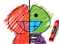 I color with crayon