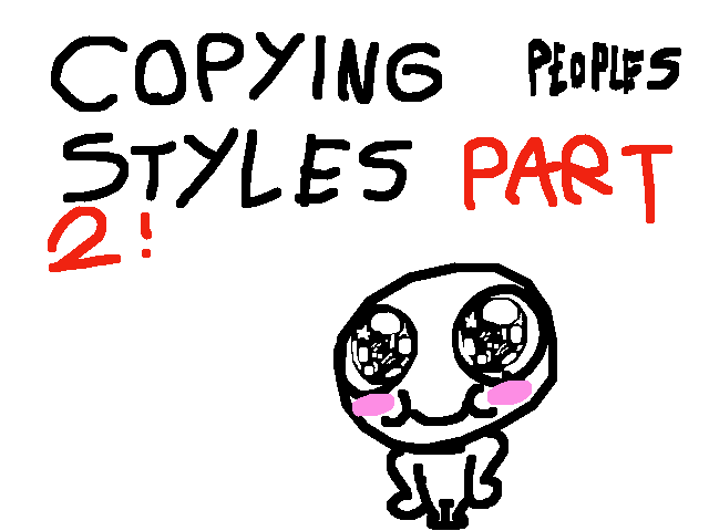 Stealing people’s styles again