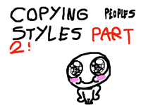 Stealing people’s styles again