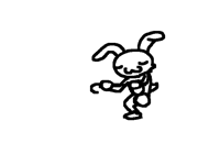 Dancing rabbit i made at 12am