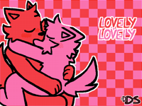 lovely red and pink hearts