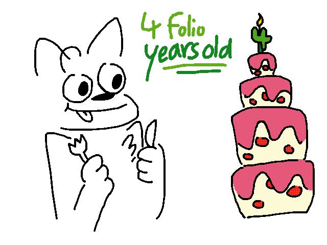 folio birthday that’s a lot of cake