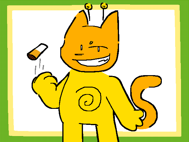 My new oc hes named cattofello