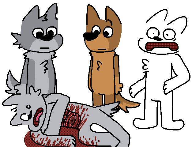 oh no a dead corpse with exposed organs