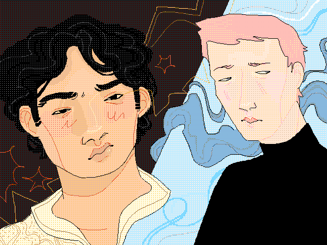 artist and muse (in two)