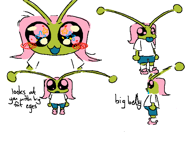my sistee as alien for her. birthing day @_kat_