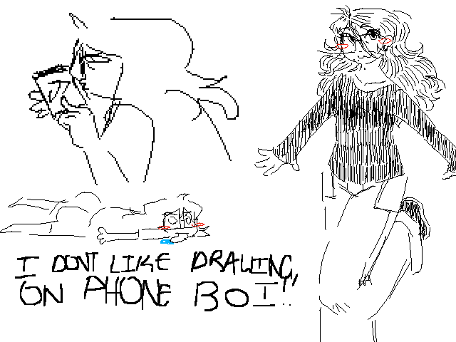 phone doodles but they all me