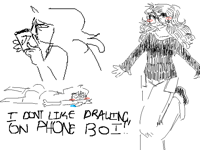 phone doodles but they all me