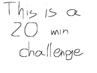 20 min challenge