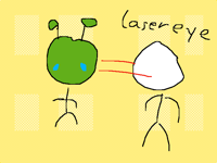 Laser eye ahhhhhh lazy