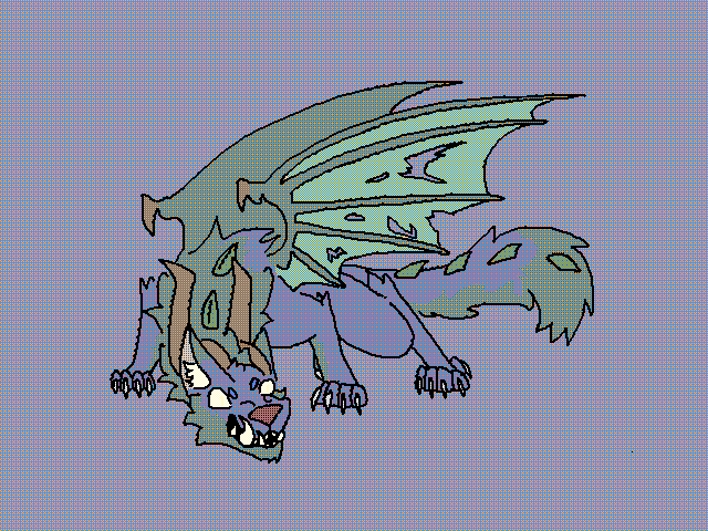 Wolf dragon scary thingy