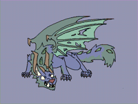 Wolf dragon scary thingy