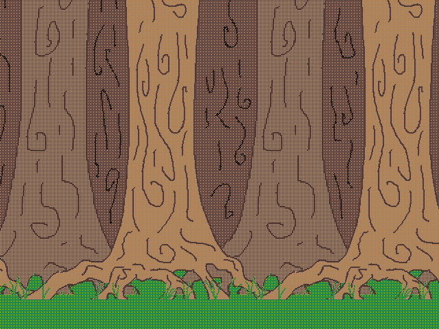 Forest backround moving