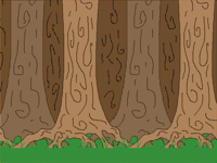 Forest backround moving