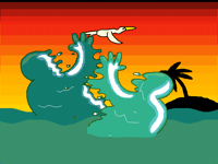 “What did one ocean say to the other?”(for contest
