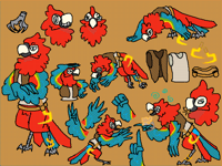 Lupin macaw OC