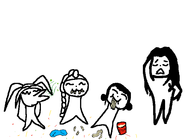 celine: girl’s do you always eat like this?😞