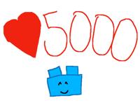 5000 likes
