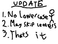 Update for alphabet lore