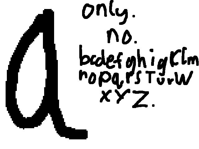 You can only type a in the comments
