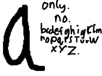 You can only type a in the comments