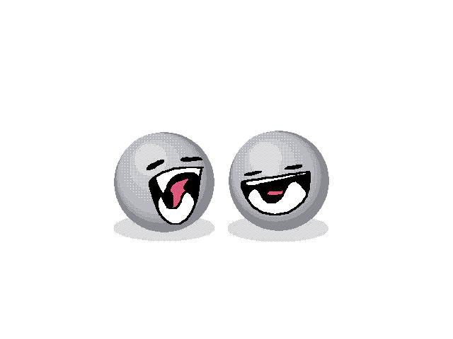 Two metal balls