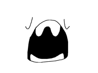 look at the face he just drew