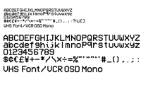 VHS Font