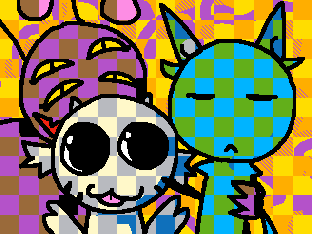 spid and valka with their annoying shit child