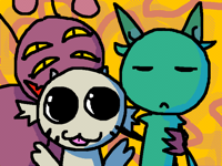 spid and valka with their annoying shit child