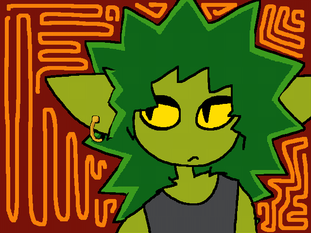 green haired goon