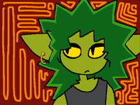 green haired goon
