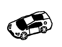 Bad lamborghini toy car drawing