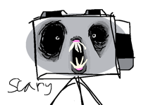 camrea is evil thats why his mame is grinch