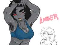 She slowly gains weight the more I draw her